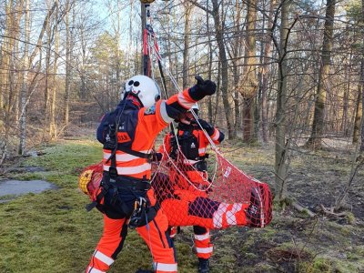 VÝCVIK POSÁDEK LZS JČK PRO ZÁSAHY V NEPŘÍSTUPNÉM TERÉNU